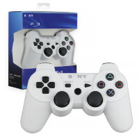 (ИСА.МСК) Джойстик PS3 (Bluetooth) беспроводной белый IS790285