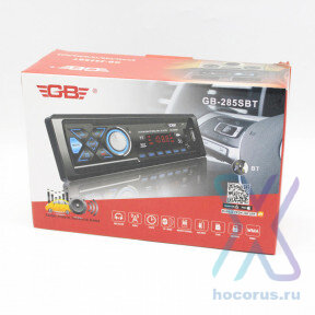 Автомагнитола GB GB-285SBT, usb, micro, aux, fm, пульт (мятая упаковка) оптом