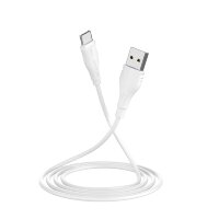 Кабель USB - Type-C BOROFONE BX18 3 m силиконовый White