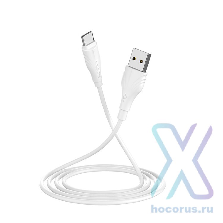 Кабель USB - Type-C BOROFONE BX18 3 m силиконовый White оптом