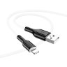 Кабель USB BOROFONE BX63 Charming, USB - Lightning, 2.4А, 1 м, черный+белый 6974443380682 (МСК) оптом