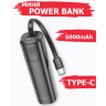 Портативный аккумулятор HOCO J113 Energy-bar, 2A, 5000 мА⋅ч, черный, кабель Type-C 6942007600507 (МСК) оптом