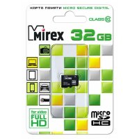 32 Gb microSD MIREX Class 10 без адаптера