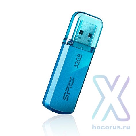 Флеш-накопитель 32 Gb Silicon Power  Helios 101 blue оптом