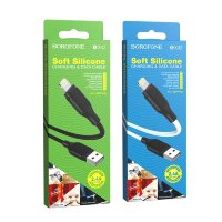 Кабель USB - lightning BOROFONE BX42 1 m силиконовый Black