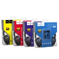 Проводные наушники HOCO W24, Bluetooth, синий, +наушники 6931474709646 (МСК)