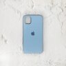 Silicone Case iPhone 11 Pro Max бледно-голубой Накладка силиконовая под оригинал "с логотипом" 00-00044594 (МСК) оптом