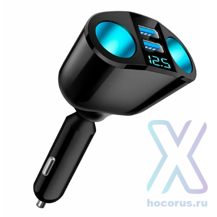Разветвитель авто TDS TS-CAU68 (2 гнезда + 2*USB) оптом
