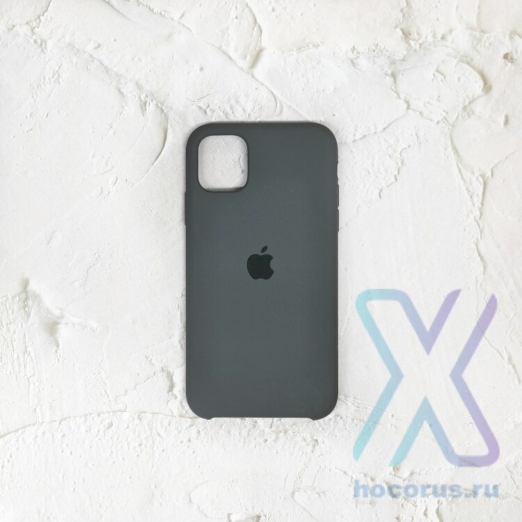 Silicone Case iPhone 11 Pro Max графитный Накладка силиконовая под оригинал "с логотипом" 00-00044610 (МСК) оптом