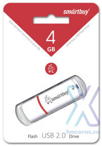 Флеш-накопитель 4 Gb Smartbuy Crown White оптом