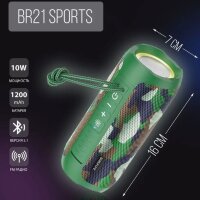 Портативная колонка Borofone BR21 Sports BT speaker Green