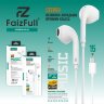 (МСК) Проводные наушники FaizFull FN30 разъём (Type-c) HD-Звучание с микрофоном HI-FI Аудио (Силиконовая оплётка) R53461 оптом