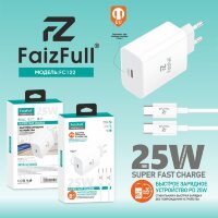 (МСК) CЗУ + кабель FC122 С-С, USB-C 25W R53429