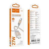 Кабель Type-C HOCO X110 1м Lightning золотой 6942007646758  (МСК)
