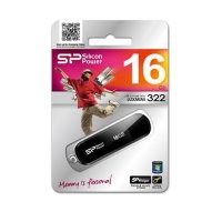 Флеш-накопитель 16 Gb Silicon Power LuxMini 322 Black