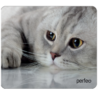 Perfeo Коврик для компьютерной мыши "Cat", Рис.22 (180*220*2 мм), ткань+резиновое основание