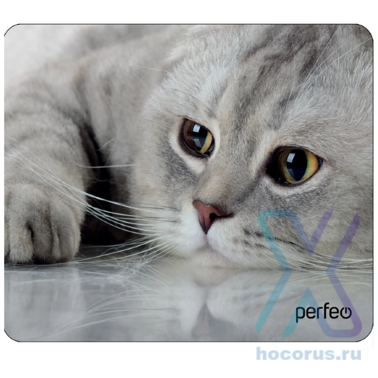 Perfeo Коврик для компьютерной мыши "Cat", Рис.22 (180*220*2 мм), ткань+резиновое основание оптом