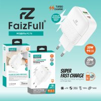(МСК) СЗУ FaizFull FC76 USB-C 20W+USB-A 20W в коробке R53274