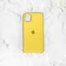 Silicone Case iPhone 12/12 Pro (6.1) желтый Накладка силиконовая под оригинал "с логотипом" закрытая 00-00044716 (МСК) оптом