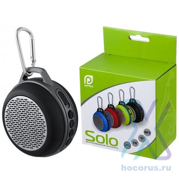 Портативная колонка  Perfeo SOLO 5Wt 600mAh MP3,FM Bluetooth Black оптом