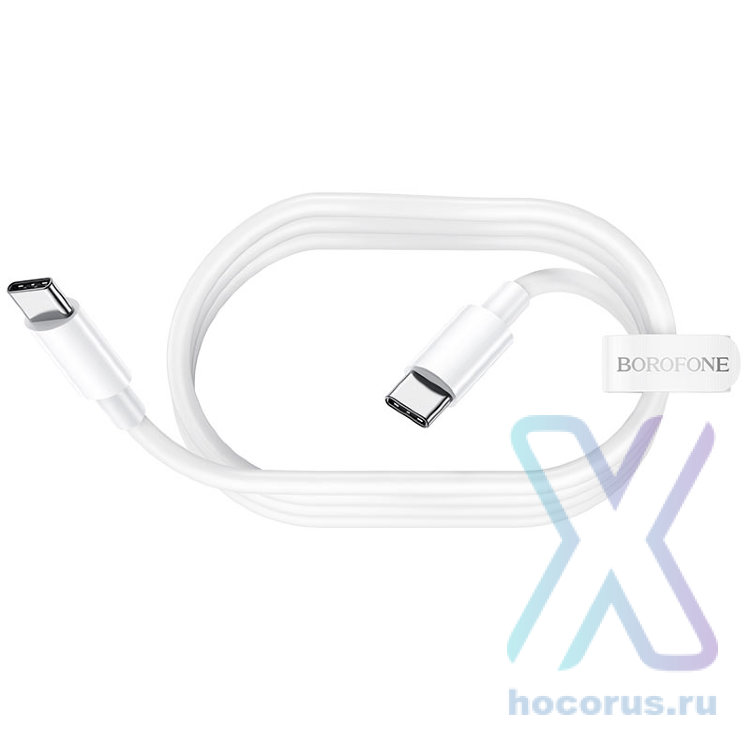 Кабель Type-C - Type-C BOROFONE BX44 1m силиконовый White оптом