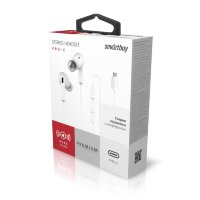 Внутриканальная гарнитура Smartbuy Pro-C, микрофон, разъем Type-C белая