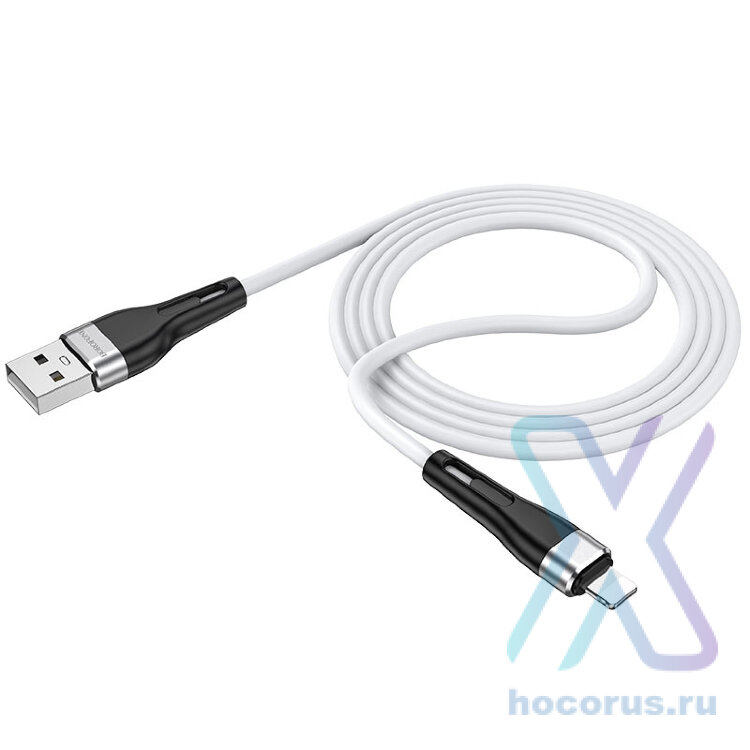 Кабель USB - lightning BOROFONE BX46 1 m силиконовый White оптом