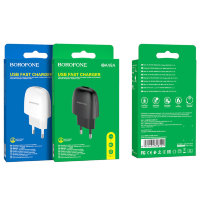 Зарядное устройство BOROFONE BA49A Vast USB, 2.1A, черный 6931474728401 (МСК)