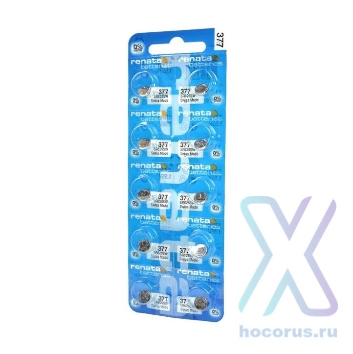 Элемент питания Renata 377/SR626SW Bl/10 оптом