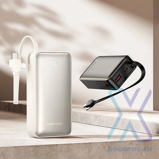 Внешний АКБ BOROFONE BJ77 22.5W+PD20W 10000mAh белый 6941991120572 (МСК) оптом