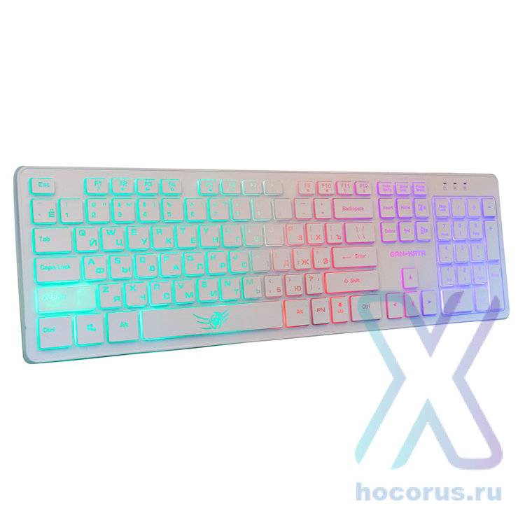 Клавиатура  Dialog  KGK-17U White USB игровая с подсветкой оптом