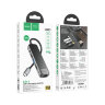 Переходник HOCO HB23 Easy view, Type-C - HDMI+USB3.0+USB2.0+RJ45+PD, серый металлик 6931474759337 (МСК) оптом