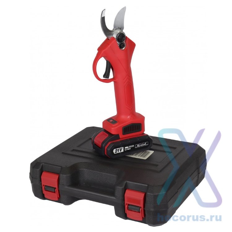 Секатор садовый аккумуляторный SPARK LUX 21W, 3А в пластиковом кейсе оптом