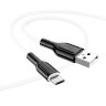 Кабель Borofone BX63 USB-microUSB 2.4A 1м TPE Black/White оптом