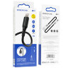 Кабель USB - lightning BOROFONE BX47 1 m силиконовый Black оптом