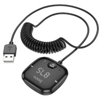 Автомобильный Bluetooth-приемник HOCO E65 Unity Car, черный 6931474748324 (МСК)