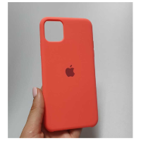 Silicone Case iPhone 12/12 Pro (6.1) персиковый Накладка силиконовая под оригинал "с логотипом" закрытая 00-00044729 (МСК)