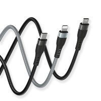 Кабель Type-C - lightning Mietubl MTB-DCTLPD01 QC3.0 5A 1M Grey (мятая упаковка)
