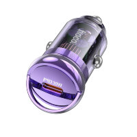 Автомобильное зарядное устройство HOCO Z53 Sight, Type-C, 30 Вт, фиолетовый 6942007611251 (МСК)