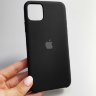 Silicone Case iPhone 11 Pro Max черный Накладка силиконовая под оригинал "с логотипом" 00-00044666 (МСК) оптом