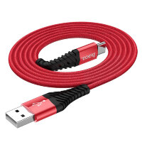 Кабель USB - Type-C HOCO X38 1 m в оплетке Red