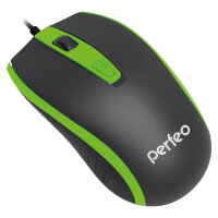 Мышь проводная  Perfeo PF-383-OP-B/GN Profil Black/Green