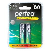 Аккумулятор Perfeo R06 1000 mAh BL/2