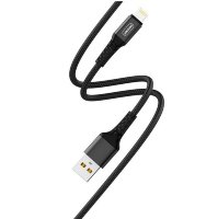 Кабель USB - lightning VDENMENV (DENMEN) D02L Black (мятая упаковка)