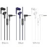 Проводные наушники HOCO M72 Admire, Jack 3.5mm, белый, контроллер с микрофоном 6931474719638 (МСК) оптом