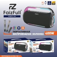 (МСК) Портативная колонка FaizFull FK80 400W RGB IPX6 (Караоке+Пульт) R53804