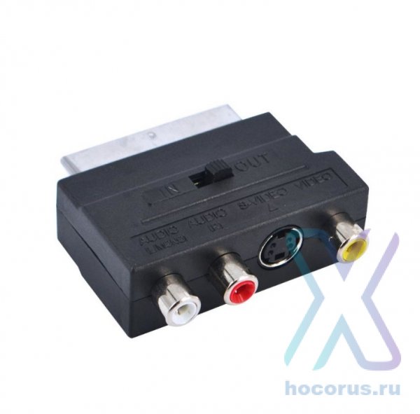 Переходник SCART - 3 RCA (M) + S-VHS ORBITA OT-AVW42 (TD-214) оптом